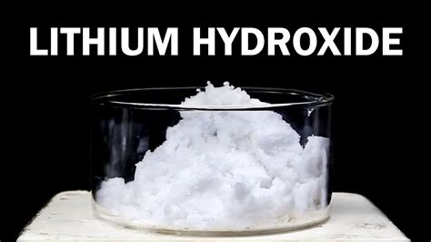 Lithiumhydroxide: Een essentieel bestanddeel voor batterijen en farmaceutische producten!